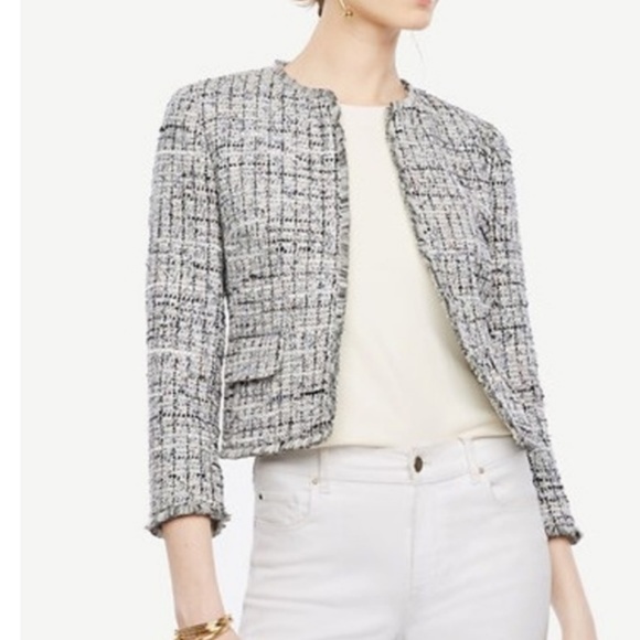 Ann Taylor Jackets & Blazers - Ann Taylor Tweed Open Jacket / Blazer - 8